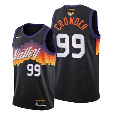 Nike Phoenix Suns #99 Jae Crowder Youth 2021 NBA Finals Bound City Edition Jersey Black